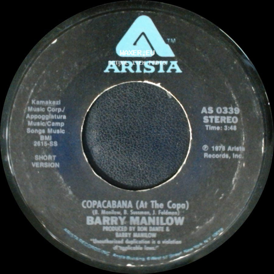 Barry Manilow - Copacabana (At The Copa) / Copacabana (At The Copa) side B
