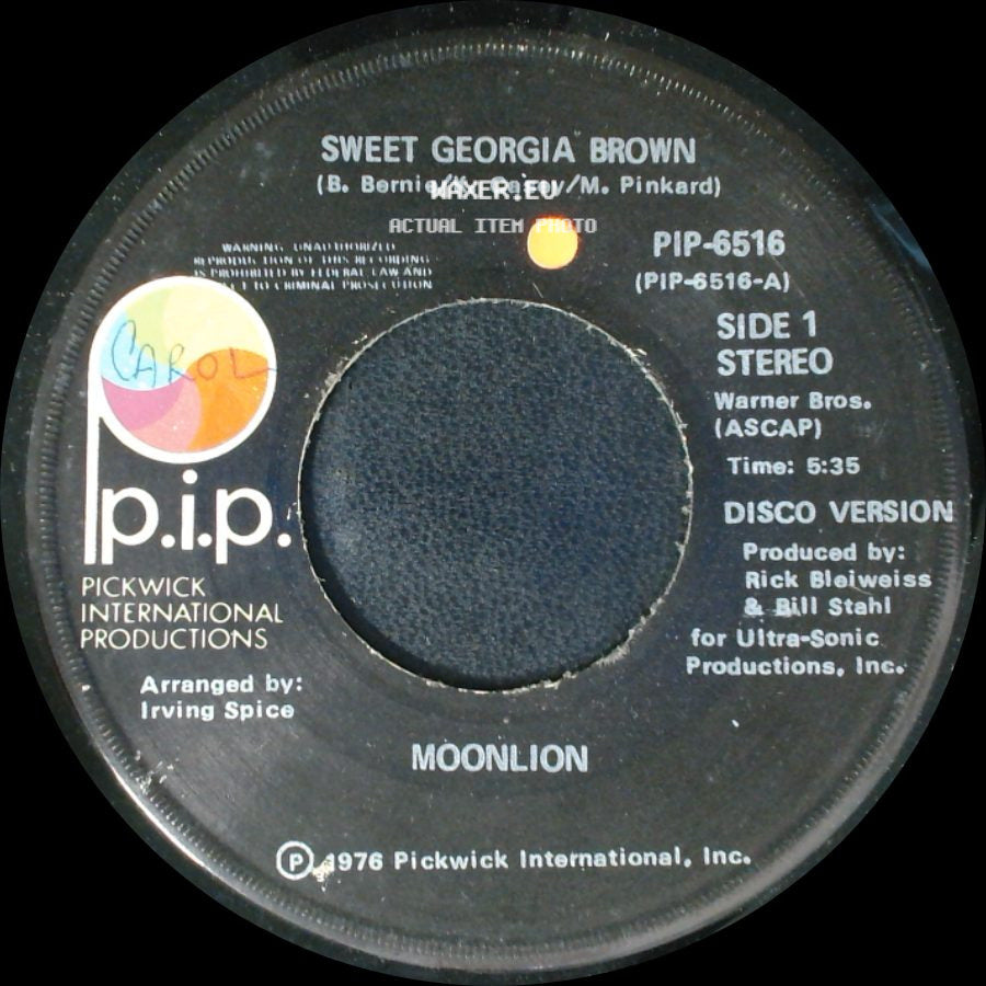 Moonlion - Sweet Georgia Brown / Sweet Georgia Brown side A