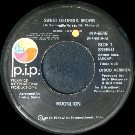 Moonlion - Sweet Georgia Brown / Sweet Georgia Brown side A