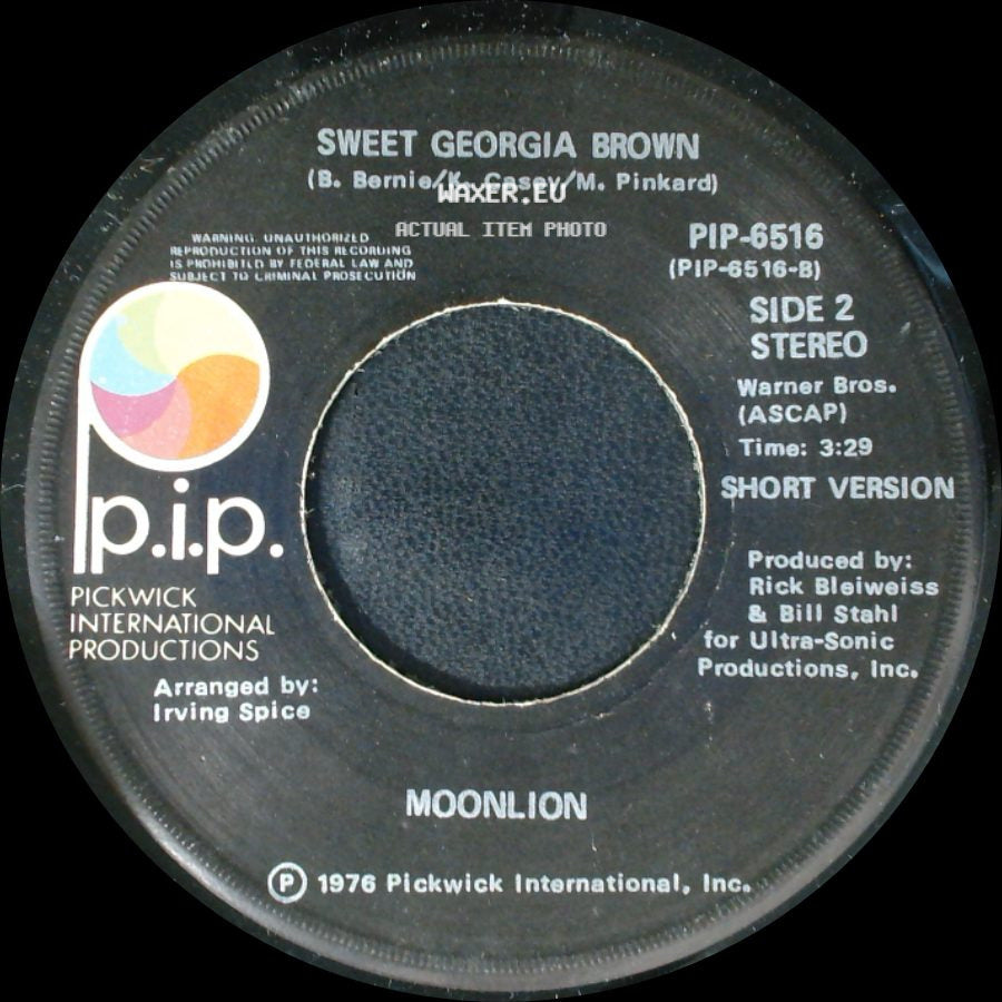 Moonlion - Sweet Georgia Brown / Sweet Georgia Brown side B