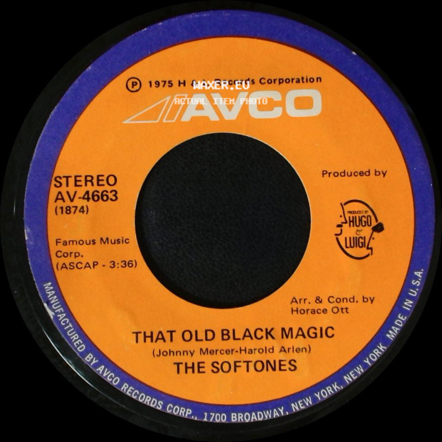 The Softones - Why, Why, Baby / That Old Black Magic side B