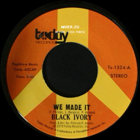 Black Ivory - Just Leave Me Some / We Made It side B