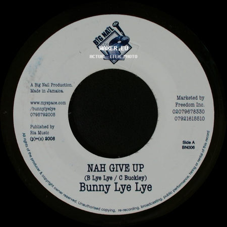 Bunny Lye Lye - Nah Give Up / Back Again side A