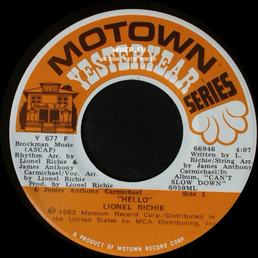 Lionel Richie - Hello / Stuck On You side A