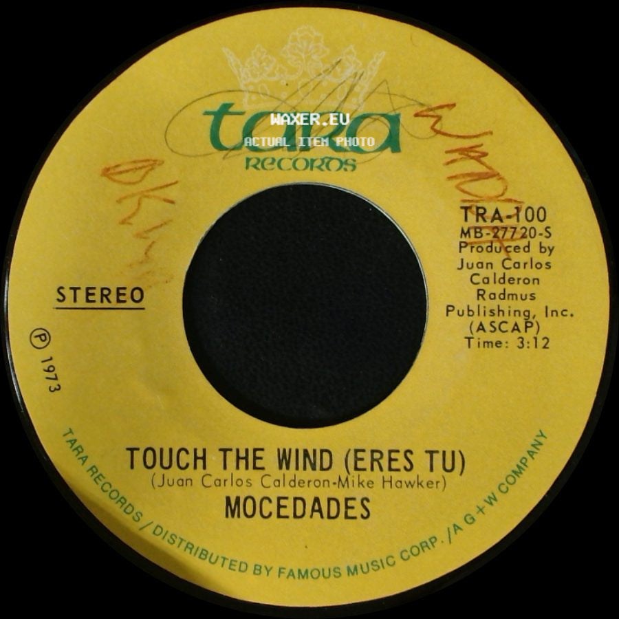 Mocedades - Eres Tu (Touch The Wind) / Touch The Wind (Eres Tu) side B