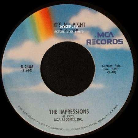 The Impressions - It's All Right / Gypsy Woman side A
