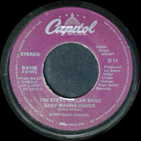 The Steve Miller Band - Abracadabra / Baby Wanna Dance side B