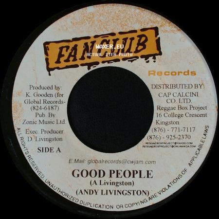 Andy Livingston / Andy Livingston/Luciano - Good People / New Day side A