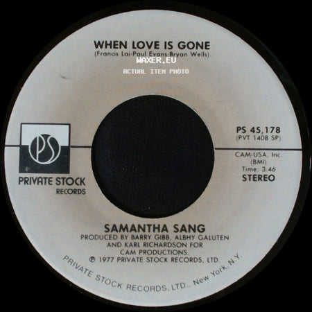 Samantha Sang - When Love Is Gone / Emotion side A