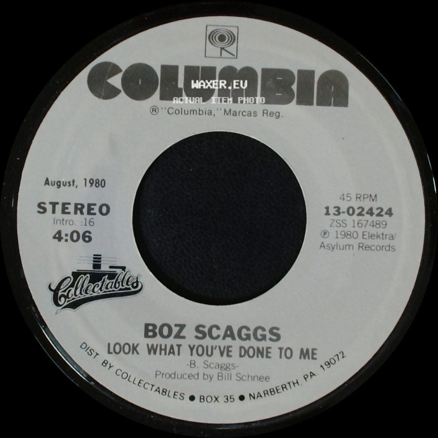 Boz Scaggs - Look What You've Done To Me / Breakdown Dead Ahead side A