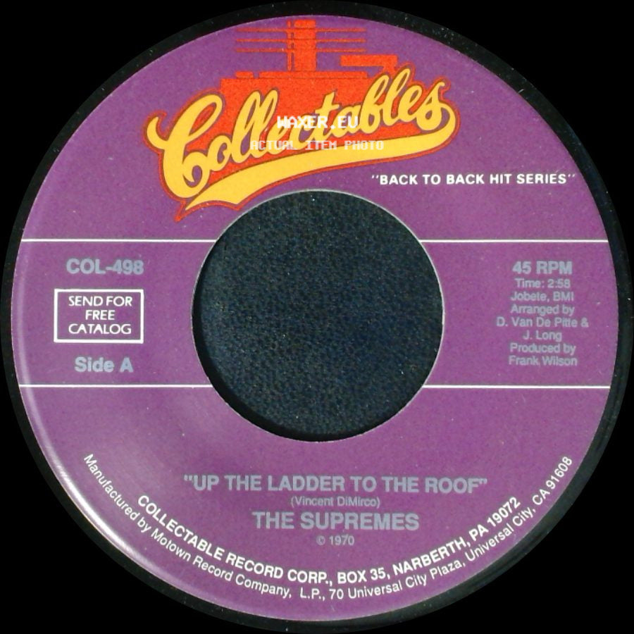 The Supremes - Up The Ladder To The Roof / Nathan Jones side A