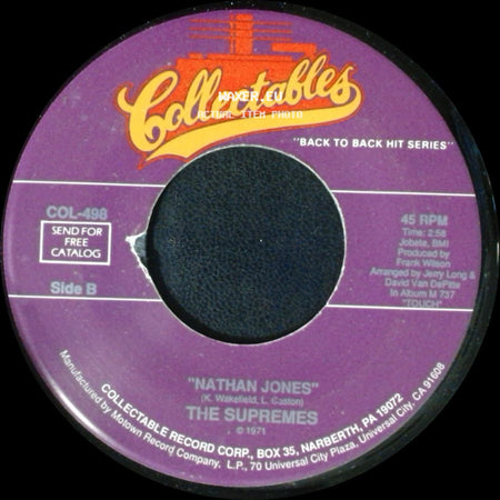 The Supremes - Up The Ladder To The Roof / Nathan Jones side B