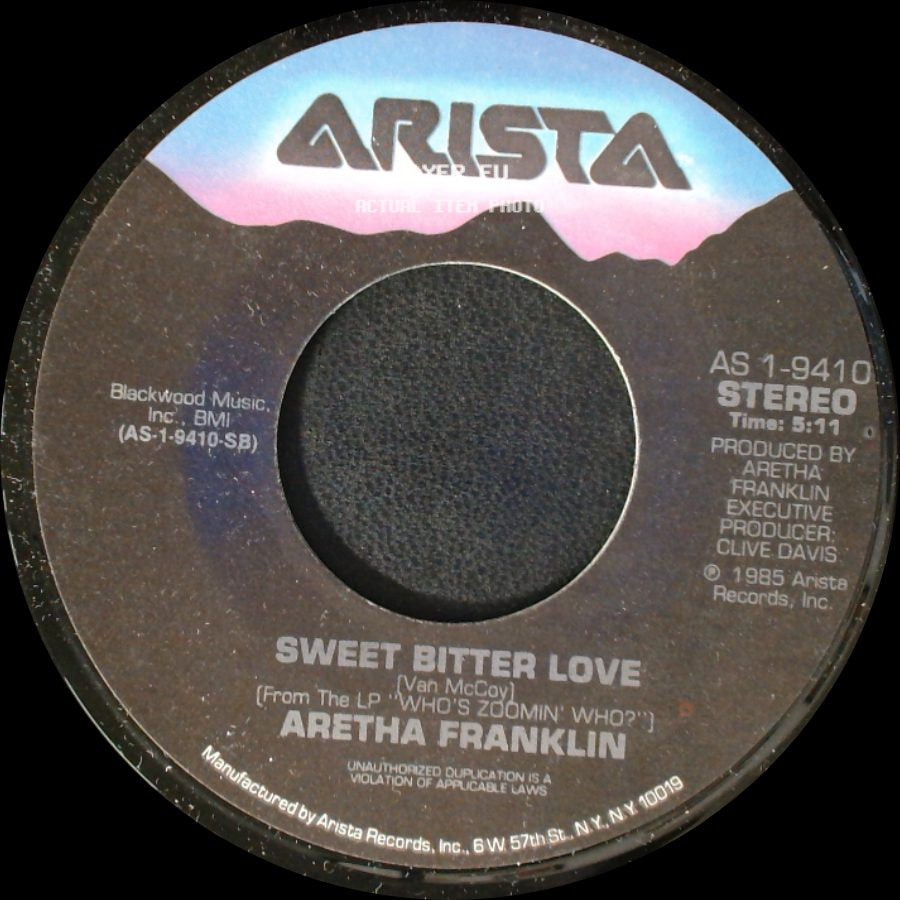Aretha Franklin - Sweet Bitter Love / Who's Zoomin' Who side A