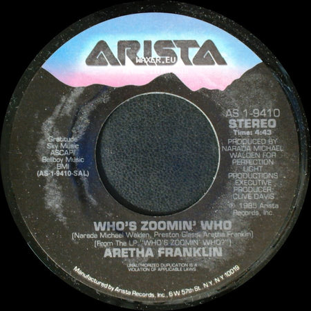Aretha Franklin - Sweet Bitter Love / Who's Zoomin' Who side B