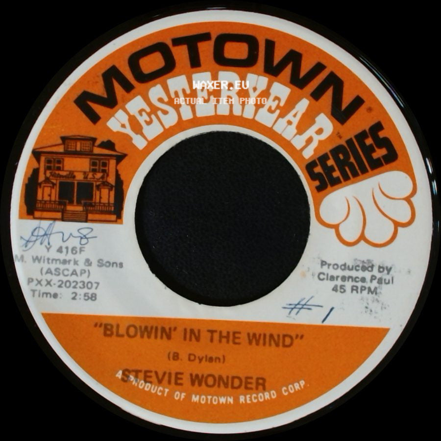 Stevie Wonder - A Place In The Sun / Blowin' In The Wind side B