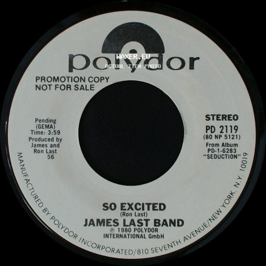 James Last Band - So Excited / So Excited side A