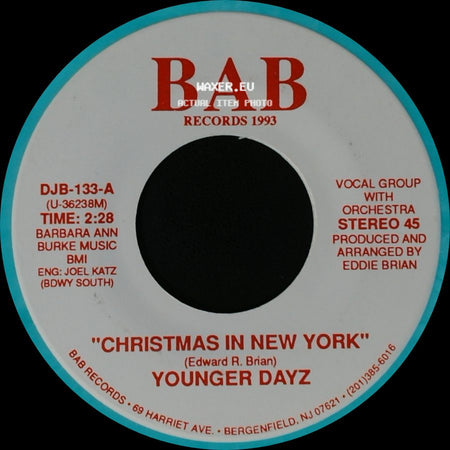 Younger Dayz - Christmas In New York / Heaven Sent side A