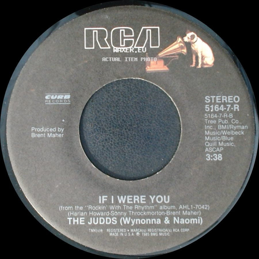 The Judds (Wynonna & Naomi) - I Know Where I'm Going / If I Were You side B