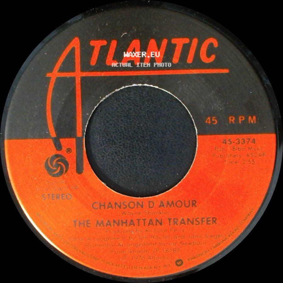 The Manhattan Transfer - Chanson D'amour / Popsicle Toes side A