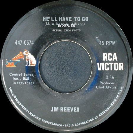 Jim Reeves - He'll Have To Go / Am I Losing You side A