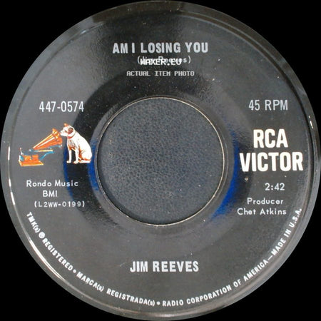 Jim Reeves - He'll Have To Go / Am I Losing You side B