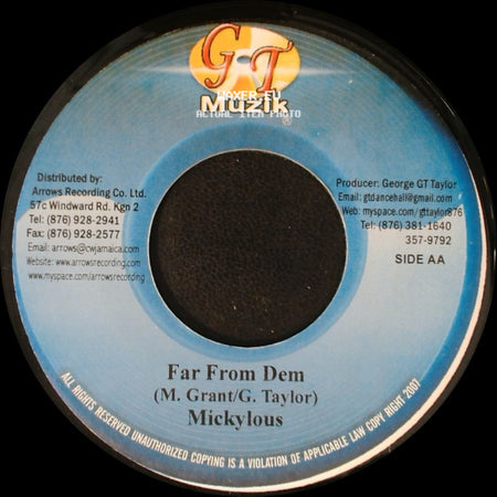 George Nooks / Mickylous - Badder Than / Far From Dem side B