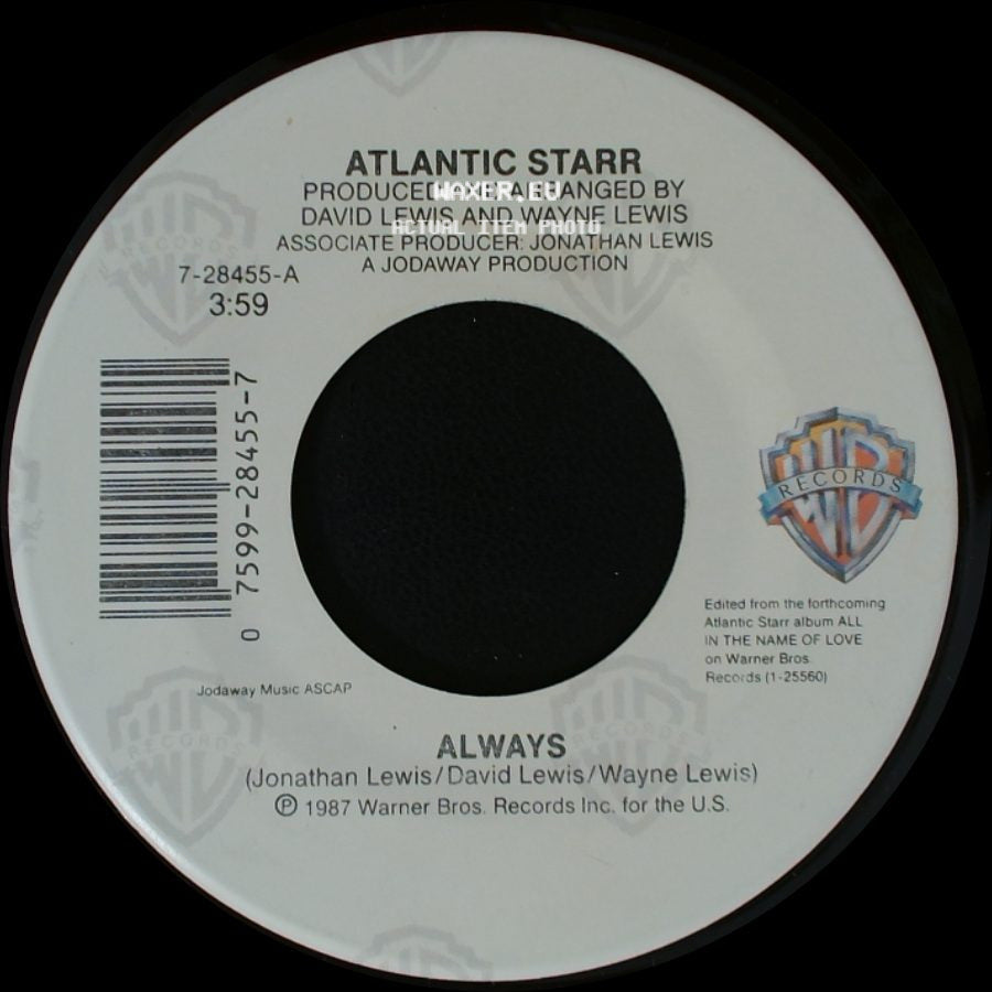 Atlantic Starr - Always / Always (Instrumental) side A