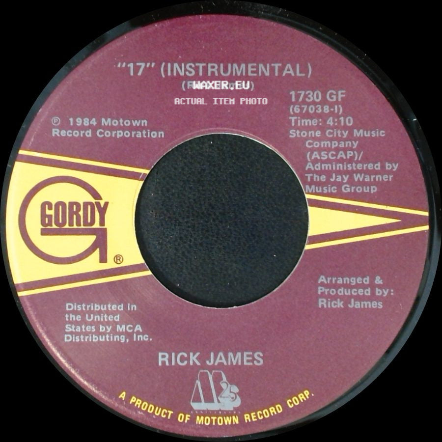 Rick James - 17 (Vocal) / "17" (Instrumental) side B