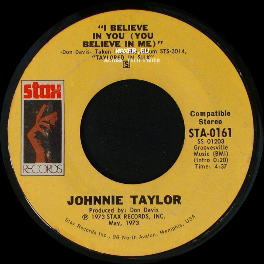 Johnnie Taylor - Love Depression / I Believe In You (You Believe In Me) side B