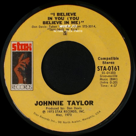 Johnnie Taylor - Love Depression / I Believe In You (You Believe In Me) side B