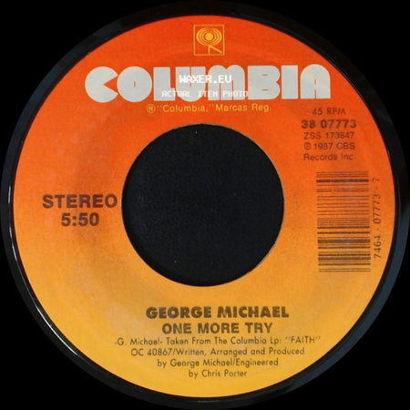 George Michael - Look At Your Hands / One More Try side B