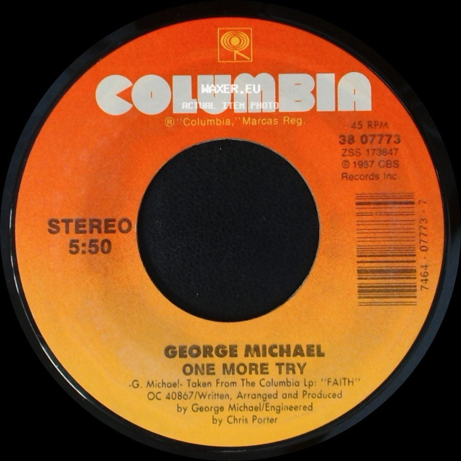 George Michael - Look At Your Hands / One More Try side B