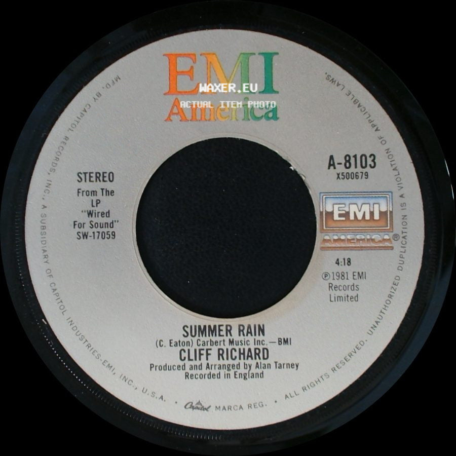 Cliff Richard - Summer Rain / Daddy's Home side A