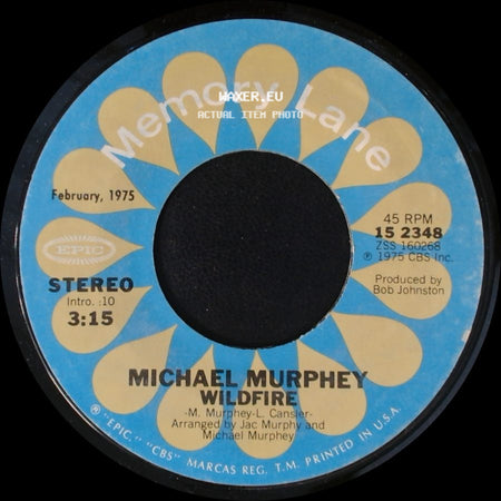 Michael Murphey - A Mansion On The Hill / Wildfire side B