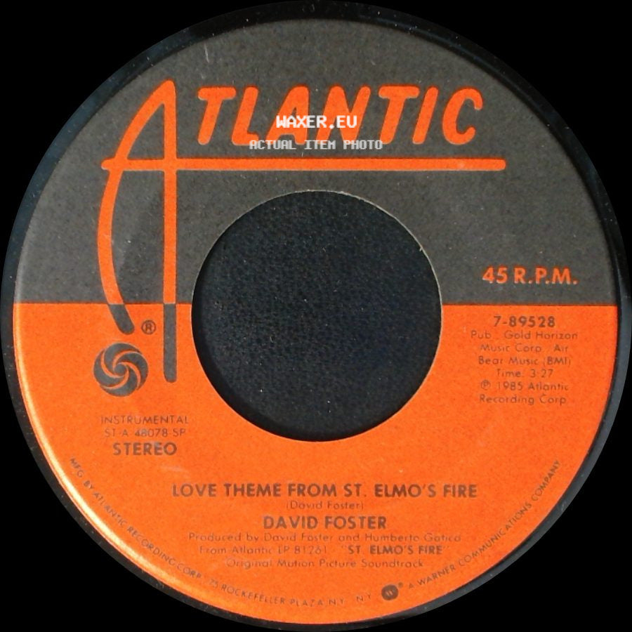 David Foster - Love Theme From St. Elmo's Fire / Georgetown side A