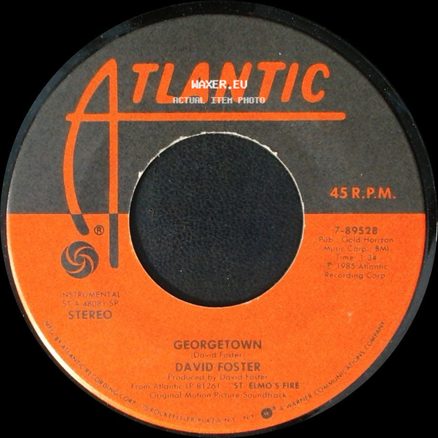 David Foster - Love Theme From St. Elmo's Fire / Georgetown side B