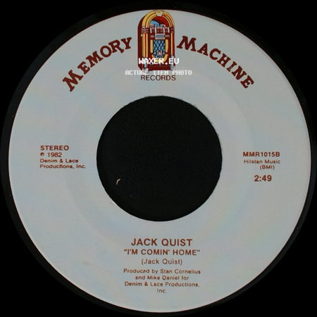 Jack Quist - Memory Machine / I'm Comin' Home side B