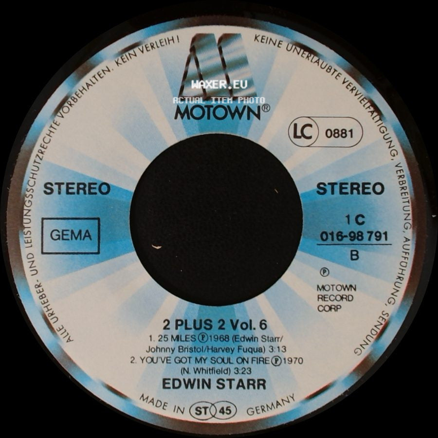 Edwin Starr - 2 Plus 2 Vol. 6 / 2 Plus 2 Vol. 6 side B