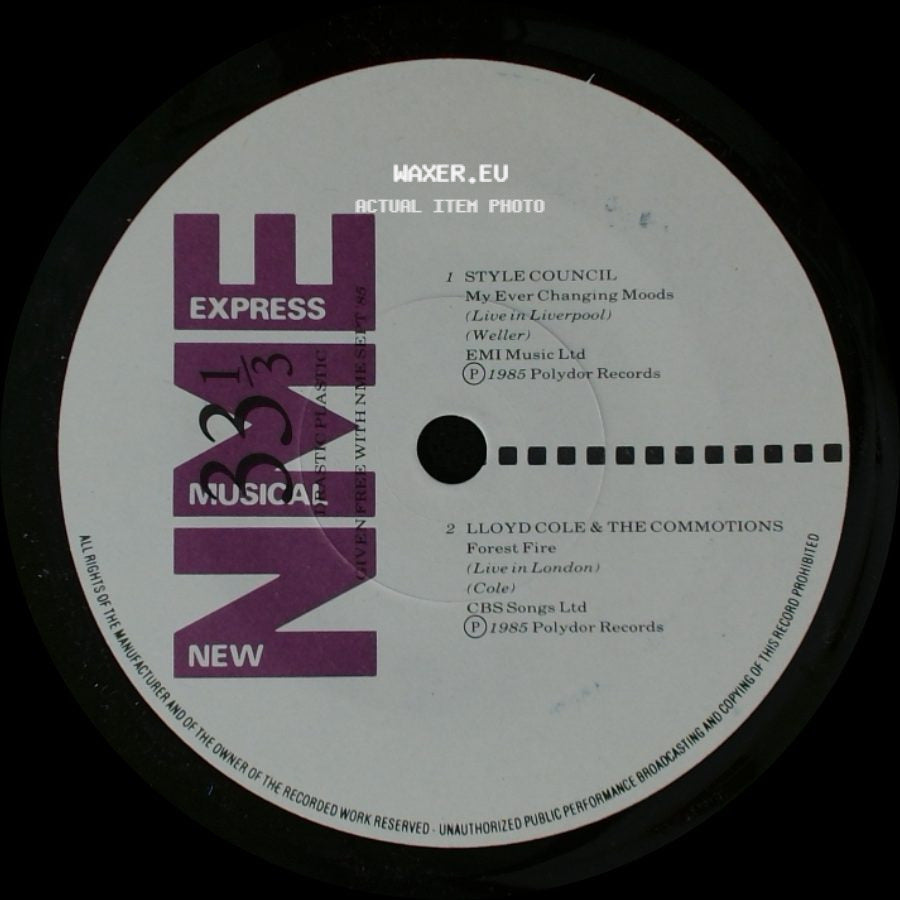 Style Council / Lloyd Cole & The Commotions / The Robert Cray Band / Prefab Sprout - My Ever Changing Moods / Forest Fire / Bad Influence / Real Life (Just Around The Corner) side A
