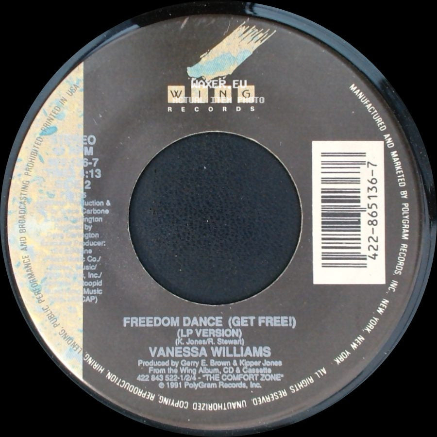 Vanessa Williams - Save The Best For Last / Freedom Dance (Get Free!) (Lp Version) side B