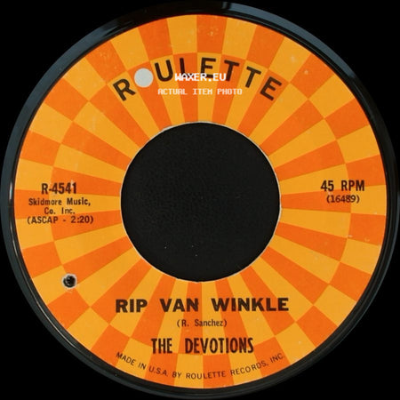 The Devotions - (I Love You) For Sentimental Reasons / Rip Van Winkle side B