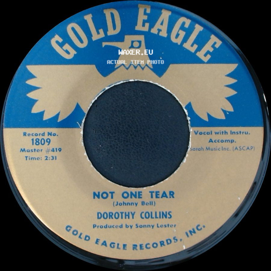 Dorothy Collins - The Lover / Not One Tear side B