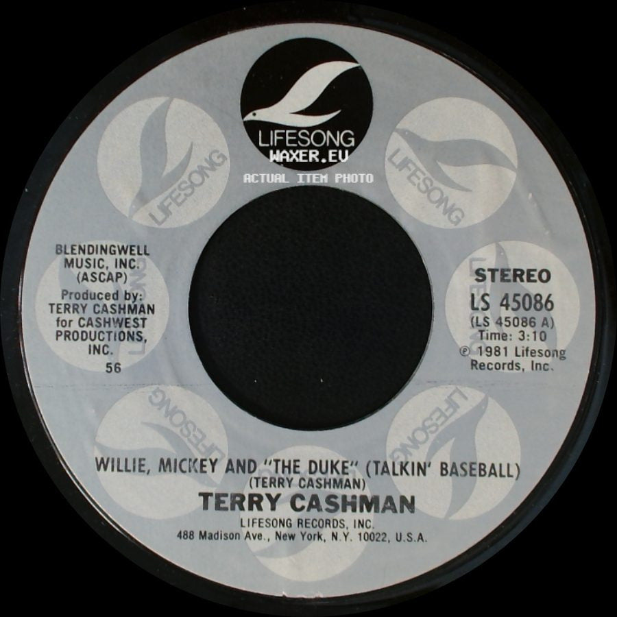 Terry Cashman - Willie, Mickey And "The Duke" (Talkin' Baseball) / It's Easy To Sing A Love Song side A