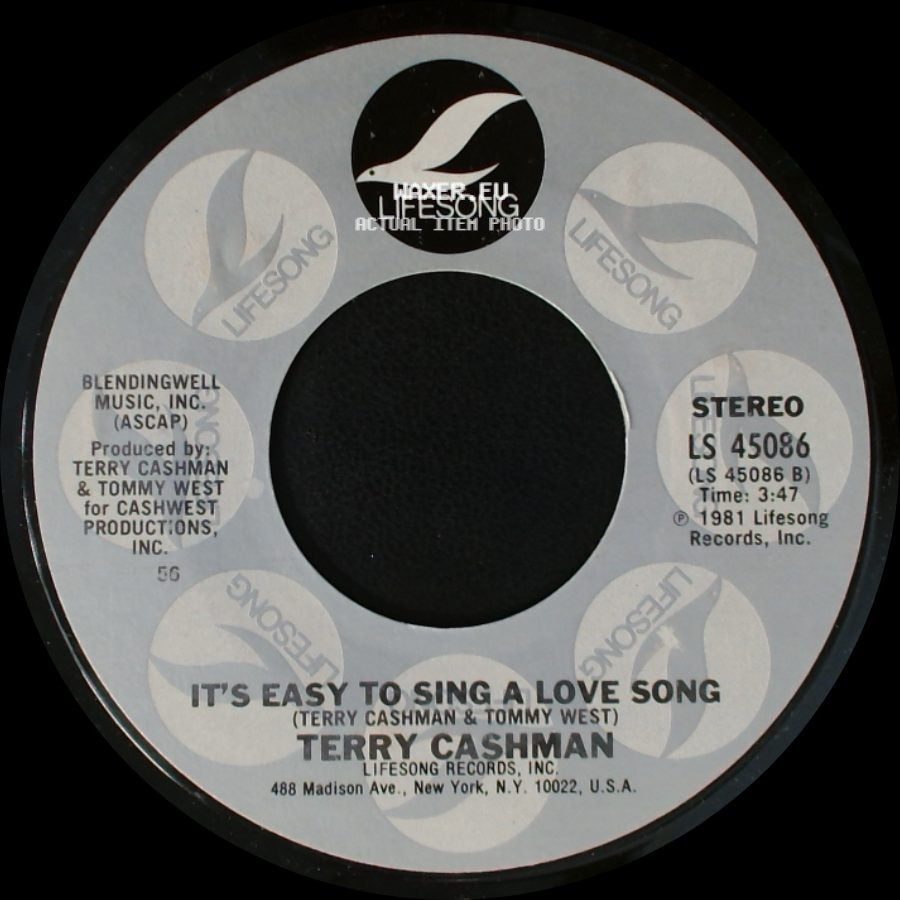 Terry Cashman - Willie, Mickey And "The Duke" (Talkin' Baseball) / It's Easy To Sing A Love Song side B