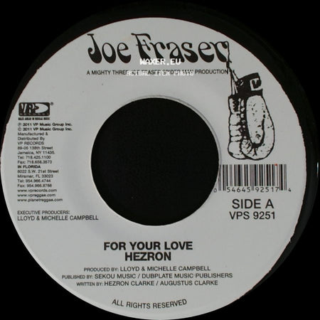 Hezr0n / Joe Fraser - For Your Love / Rose Riddim side A