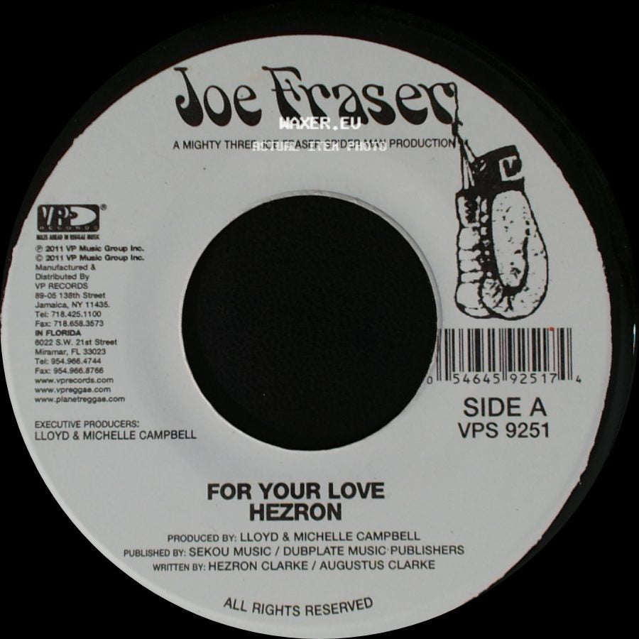 Hezr0n / Joe Fraser - For Your Love / Rose Riddim side A