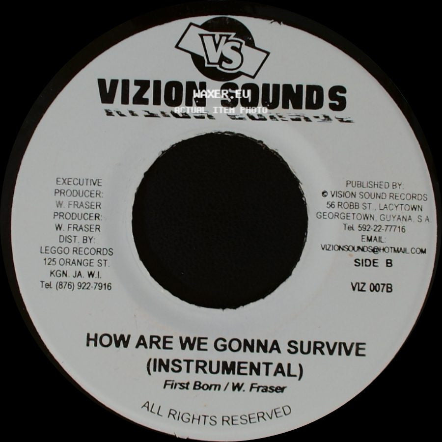 Buju Banton / First Born - How Are We Gonna Survive / How Are We Gonna Survive (Instrumental) side B