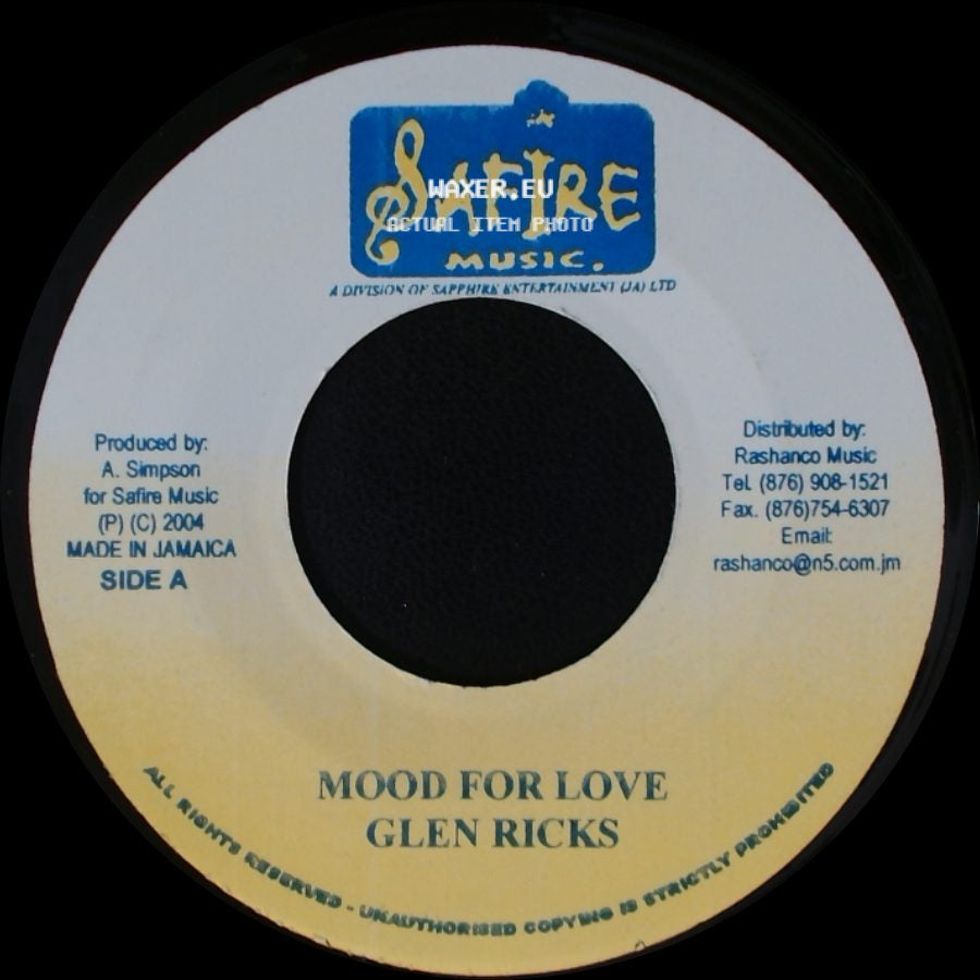 Glen Ricks - Mood For Love / Mood Rhythm side A