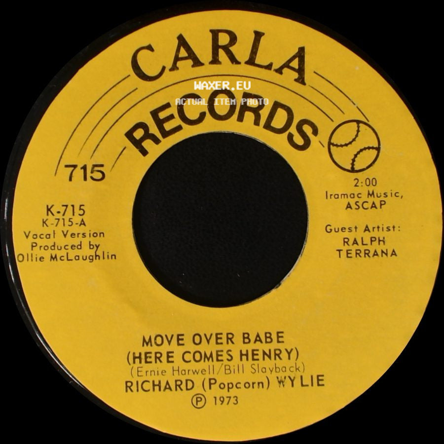 Richard (Popcorn) Wylie - Move Over Babe (Here Comes Henry) / Move Over Babe (Here Comes Henry) side A