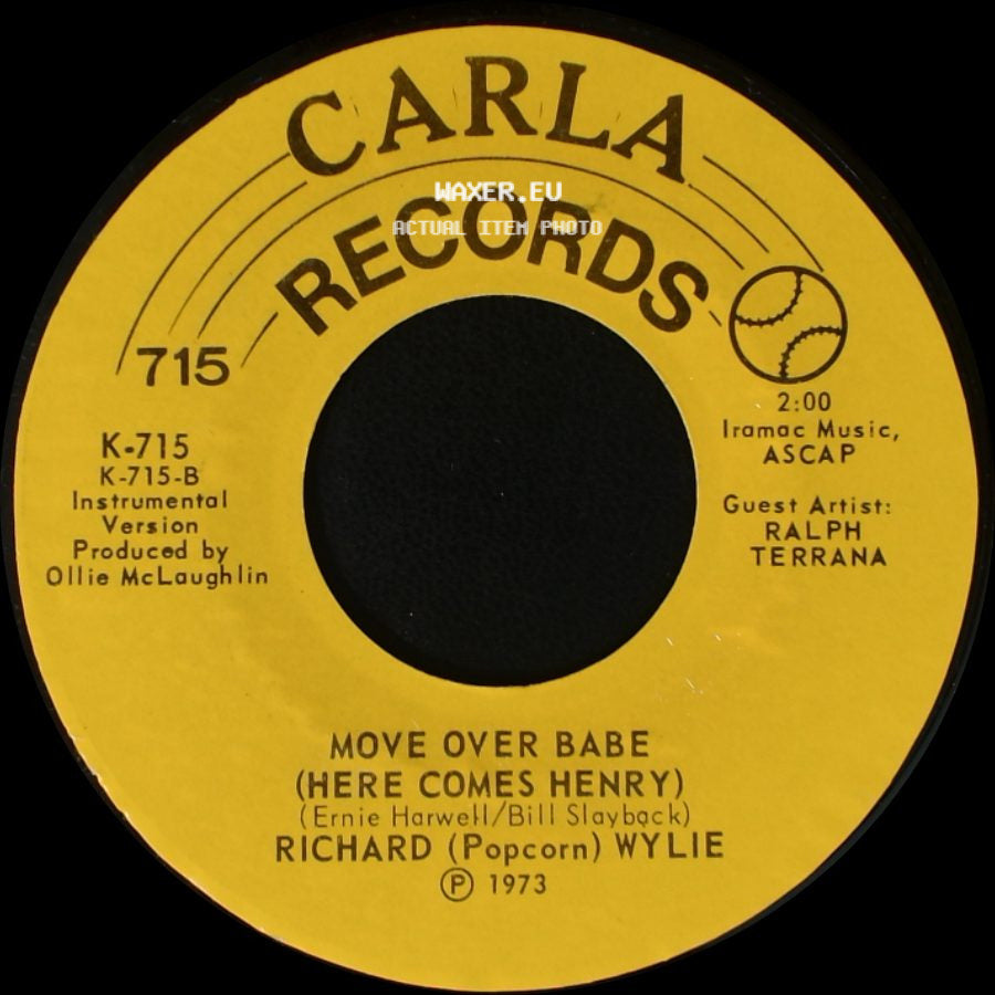 Richard (Popcorn) Wylie - Move Over Babe (Here Comes Henry) / Move Over Babe (Here Comes Henry) side B